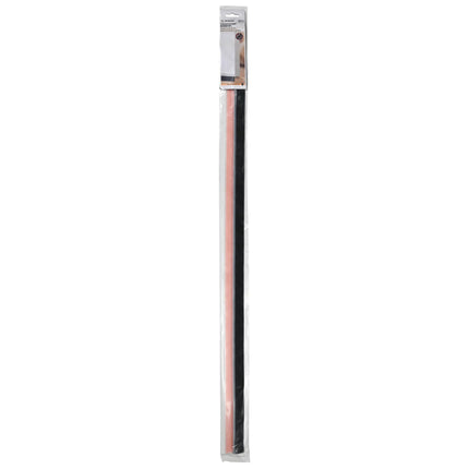 Tochtstrip borstel 100 cm PVC transparant – Toepassing voor op onderzijde van deuren