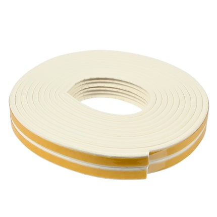 Tochtstrip rubber E-profiel 2 x 3 m wit – Profiel E, Afmetingen 3 m x 9 mm x 4 mm