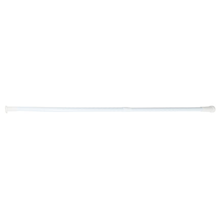 Douchegordijnstang 77,5 - 135 cm wit – Lengte 77,5 - 135 cm, 2.0 cm, verstelbaar