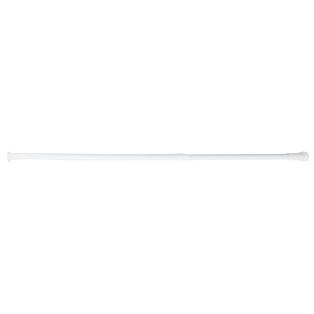 Douchegordijnstang 77,5 - 135 cm wit – Lengte 77,5 - 135 cm, 2.0 cm, verstelbaar