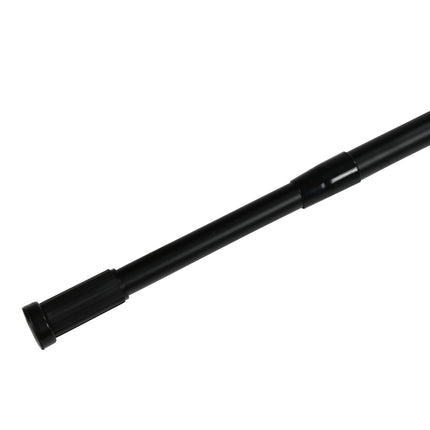 Douchegordijnstang 77,5 - 135 cm zwart
