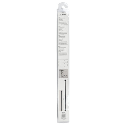 Douchegordijnstang 77,5 - 135 cm zwart