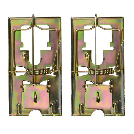 Muizenval metaal 2 dlg – Afmetingen 11,5 x 6,1 x 2 cm, 2 cm