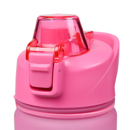 Drinkfles 750 ml blauw/ roze – Hoogte 25 cm, Diameter ø 7,5 cm, 25 cm, 7,5 cm