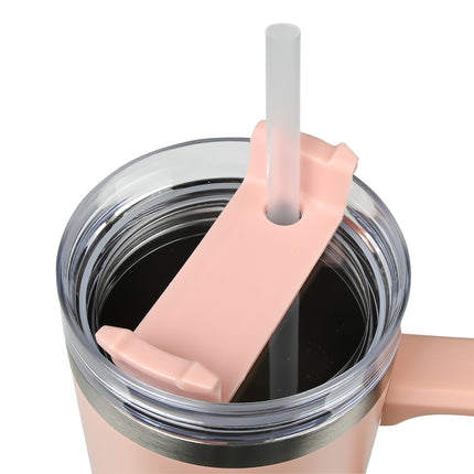 Thermosbeker 900 ml roze – Hoogte 24,5 cm, Diameter ø 8,9 - 7,2 cm, Inhoud 900 ml