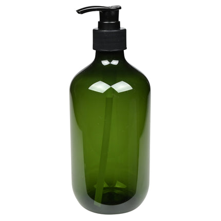 Zeepdispenser groen – Inhoud 500 ml, Diameter ø 7 cm, Hoogte 19 cm, 500 ml, 7 cm
