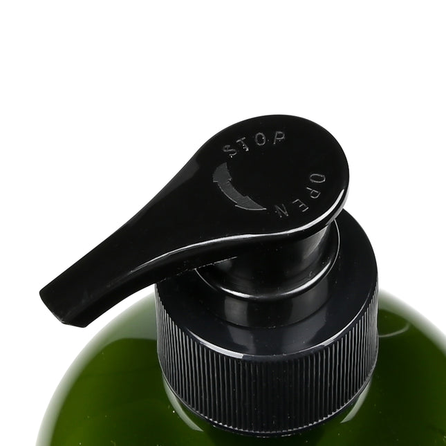 Zeepdispenser groen – Inhoud 500 ml, Diameter ø 7 cm, Hoogte 19 cm, 500 ml, 7 cm