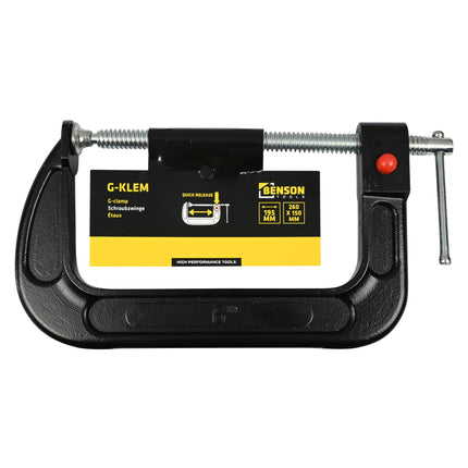 G-klem 260 x 150 mm quick release – Type G-klem met quick release (snelspanklem)