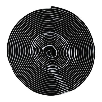 Klittenband zelfklevend zwart 4,5 m – Breedte 19 mm, 19 mm