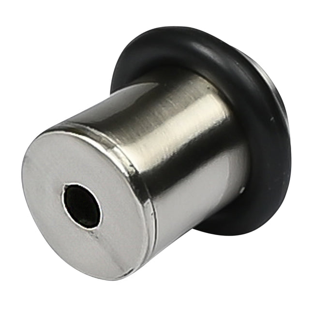 Deurstopper mini Zilver – Diameter 26.5 mm, Hoogte 27.5 mm, 26.5 mm, 27.5 mm