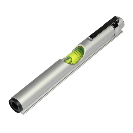 Waterpas pen alu met clip 13 cm – Model pen, Afmetingen ø13 mm x 13 cm, 13 mm