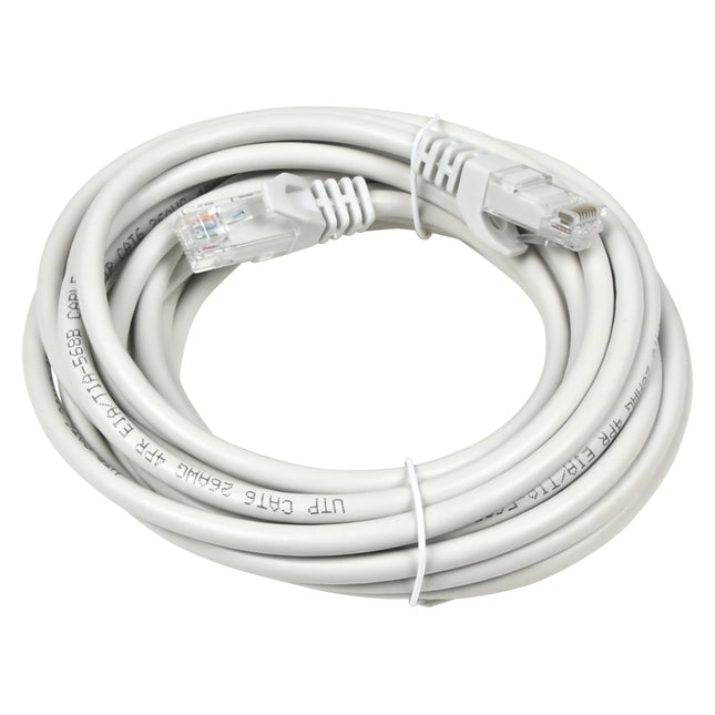 UTP CAT6 kabel 5 mtr – Kleur Lichtgrijs 1C, Kabellengte 5 m, Kabel diameter 5,3 mm