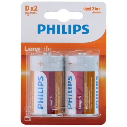 Philips Longlife 9V Batterij 2-pack voor rookmelders en speelgoed