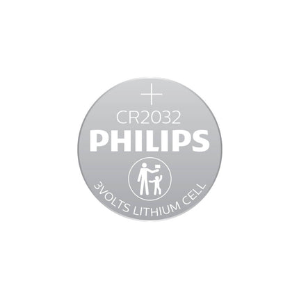 Philips CR2032 3V Knopcelbatterij 2-Pack voor Horloges en Meer