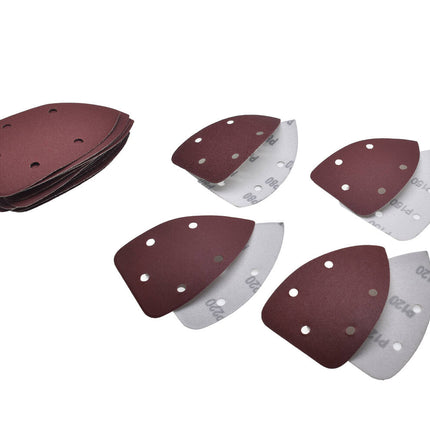 Driehoekige Schuurschijven 140x140x95mm, Set van 12 voor Delta 013534