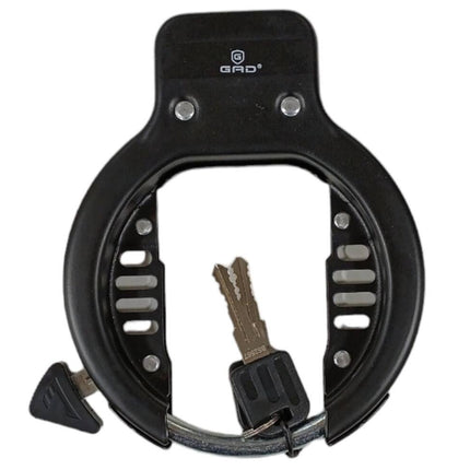 GAD Ringslot - Fietsbeveiliging met 2 Sleutels, Compact Design