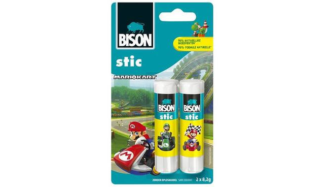Bison Klebestift 2x8,2g - Perfekt zum Kleben von Papier und Pappe