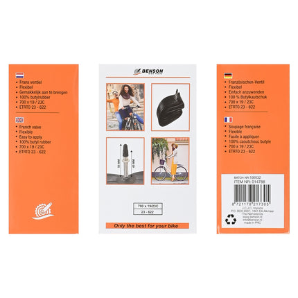 Binnenband 700 x 19/23C butyl