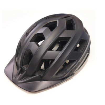 Fietshelm volwassenen met verlichting zwart L – Maat L, Hoofdomtrek 58-62 CM, 62 CM