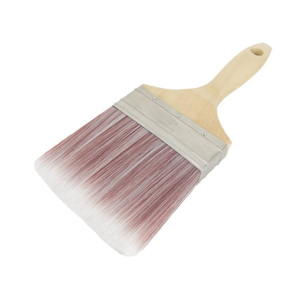 Kwast Plat 4" Acryl PQ - 4 inch breed, synthetische haren, voor acrylverf.
