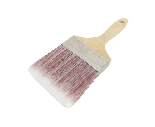 Kwast Plat 4" Acryl PQ - 4 inch breed, synthetische haren, voor acrylverf.