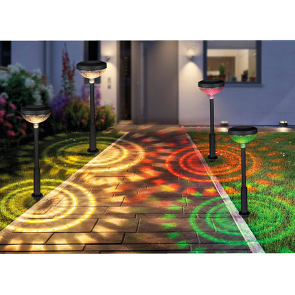 Tuinlamp solar fakkel RGB 47 cm display – Solar paneel Polysilicon, Materiaal plastic