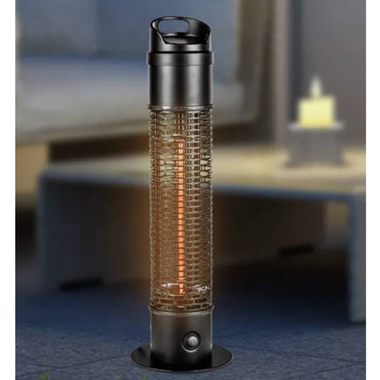 Staande Heater 67 cm, 1200W, Thermostaat, Veilig & Compact voor Kantoor