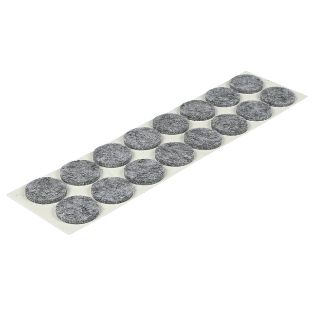 Antikrasvilt ø19 mm 16 dlg grijs – Maat ø19 mm, Aantal 16 st
