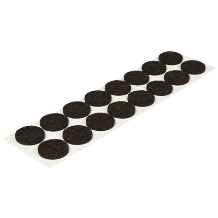 Antikrasvilt ø19 mm 16 dlg bruin – Maat ø19 mm, Aantal 16 st