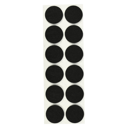 Antikrasvilt ø28 mm 12 dlg zwart – Maat ø28 mm, Aantal 12 st