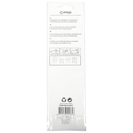 Antikrasvilt ø28 mm 12 dlg zwart – Maat ø28 mm, Aantal 12 st