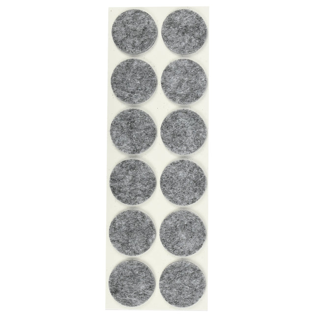 Antikrasvilt ø28 mm 12 dlg grijs – Maat ø28 mm, Aantal 12 st