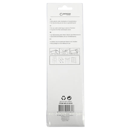 Antikrasvilt ø28 mm 12 dlg grijs – Maat ø28 mm, Aantal 12 st