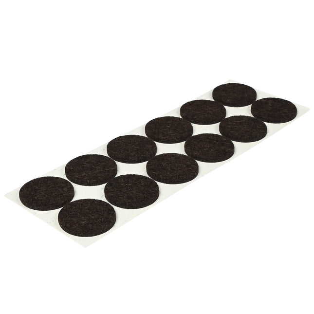 Antikrasvilt ø28 mm 12 dlg bruin – Maat ø28 mm, Aantal 12 st