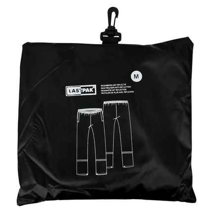 Regenbroek zwart met reflectie maat XXXL – Materiaal polyester