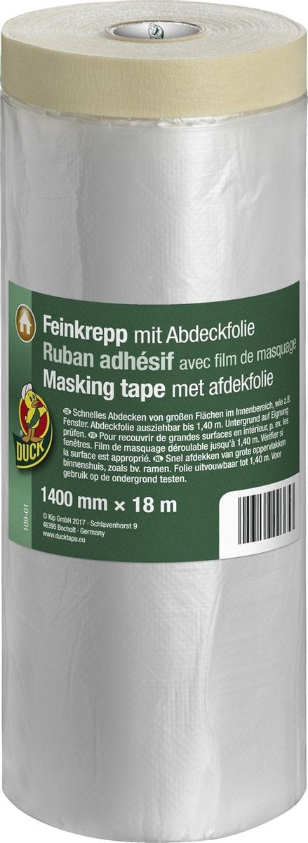 Schilderstape met afdekfolie 1400 mm x 18 m – 18 meter