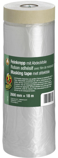 Schilderstape met afdekfolie 2600 mm x 18 m – 18 meter