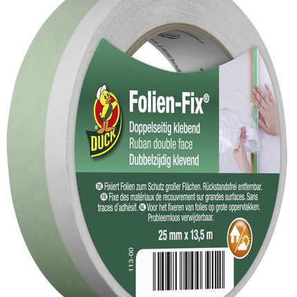 Dubbelzijdig tape voor folie 25 mm x 13,5 m – 13,5 meter