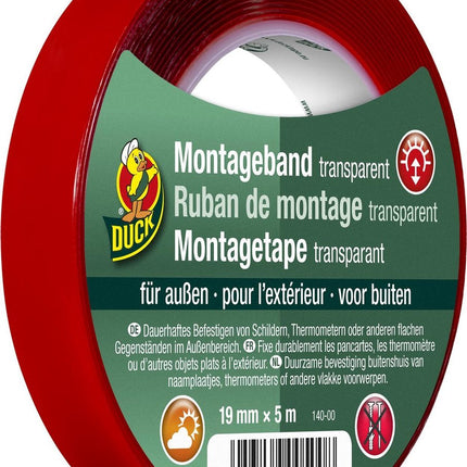 Montagetape voor buiten 19 mm x 5 m