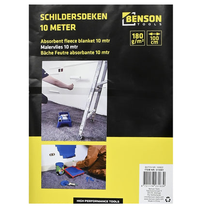 Schildersdeken 1 x 10 mtr in displaydoos – Afmeting 1 x 10 mtr