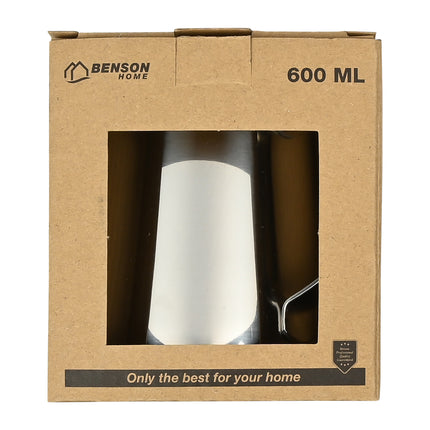 Melkkan RVS 600 ml – Inhoud 600 ml, Afmetingen ø 9 x 11 cm, Materiaal RVS, 11 cm