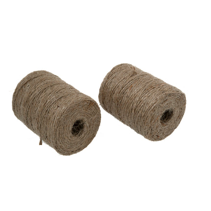 Touw jute 200 gr 1,5 mm x 100 mtr 2 dlg – Lengte 100 m per rol, Diameter ø 1,5 mm