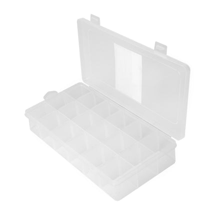 Opbergbox 18 vak 23,3 x 11,7 x 4,1 cm – Afmetingen 23,3 × 11,7 × 4,1 cm