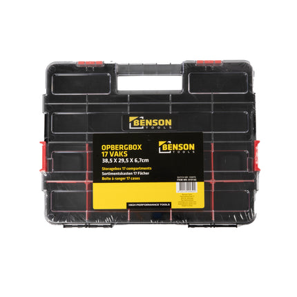 Opbergbox 17 vak 38,5 x 6,7 x 29,5 cm – Afmetingen 38,5 × 6,7 × 29,5 cm