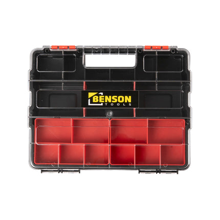 Opbergbox 21 vak 29 x 6 x 23 cm – Afmetingen 29 × 6 × 23 cm