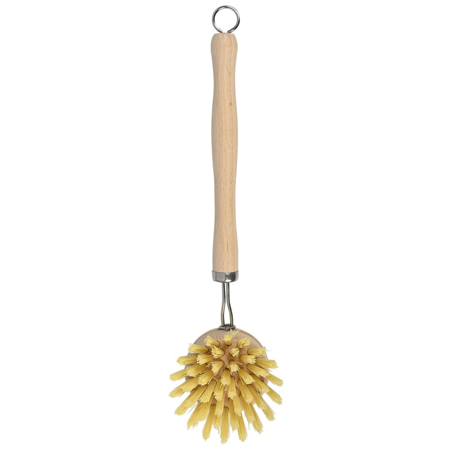 Afwasborstel hout – Afmetingen 23*4,8*4cm, Materiaal beukenhout, roestvrij staal, PET