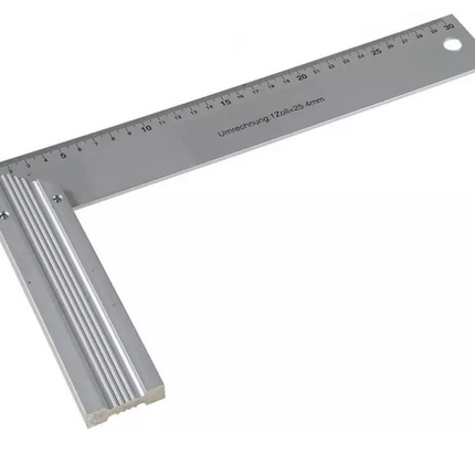 Winkelhaak 250 mm aluminium – Lengte 250 mm, Materiaal licht en robuust aluminium