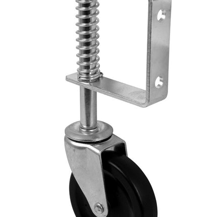 Hekwiel met veer 100 mm 57 kg – Wiel Ø 100 mm, Draagvermogen tot 57 kg