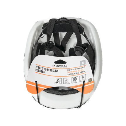 Fietshelm kind maat S (48-52 cm) off white – Geslacht unisex, Hoofdomtrek 48-52 cm
