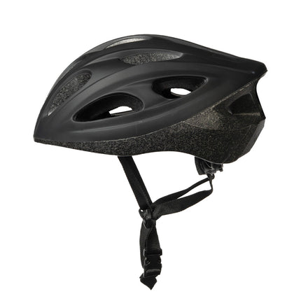 Fietshelm volwassenen maat M (54-58 cm) zwart – Hoofdomtrek 54-58 cm, Materiaal kunststof
